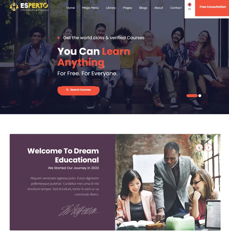 thiết kế website quản lý thư viện