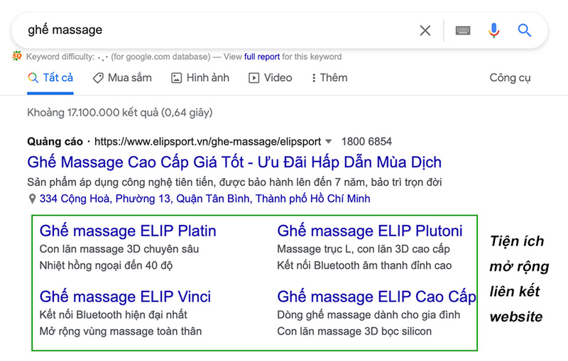 Tính năng hiển thị menu theo heading