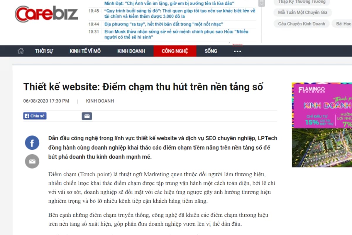BÁO CHÍ NÓI GÌ VỀ CHÚNG TÔI