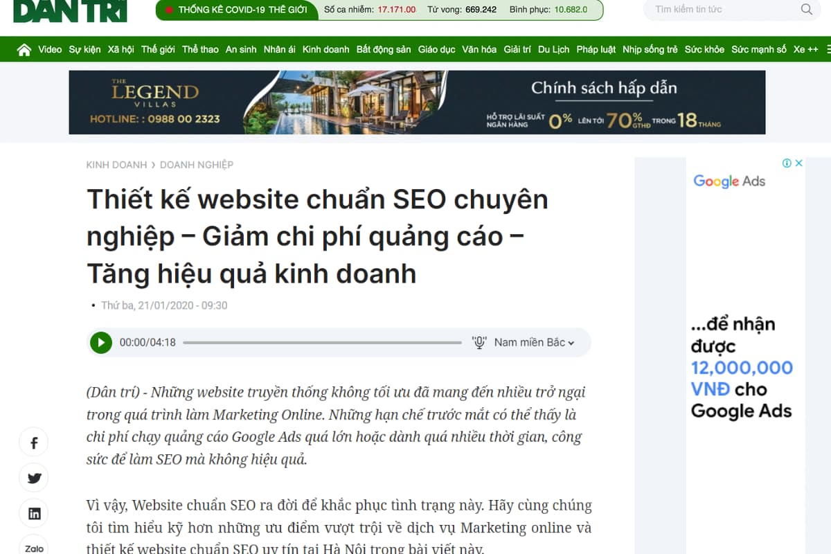 BÁO CHÍ NÓI GÌ VỀ CHÚNG TÔI