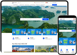 Mẫu website vận tải du lịch